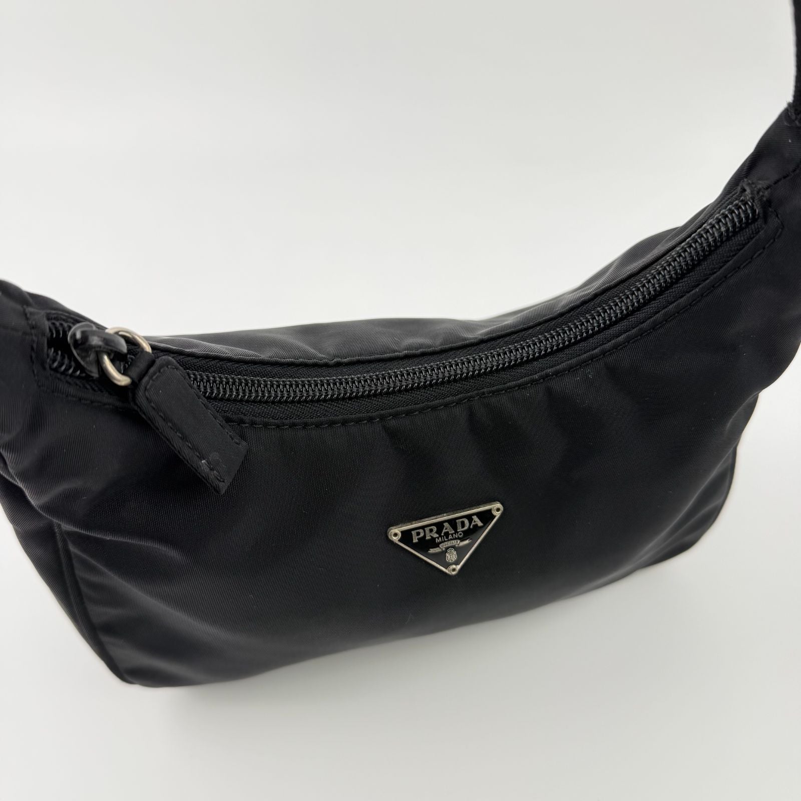 Prada Handbag Black Nylon Vintage — view 6