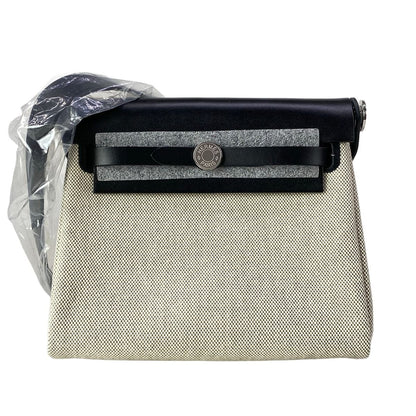Hermes Shoulder Bag Herbag Zip Mini Ivory Black