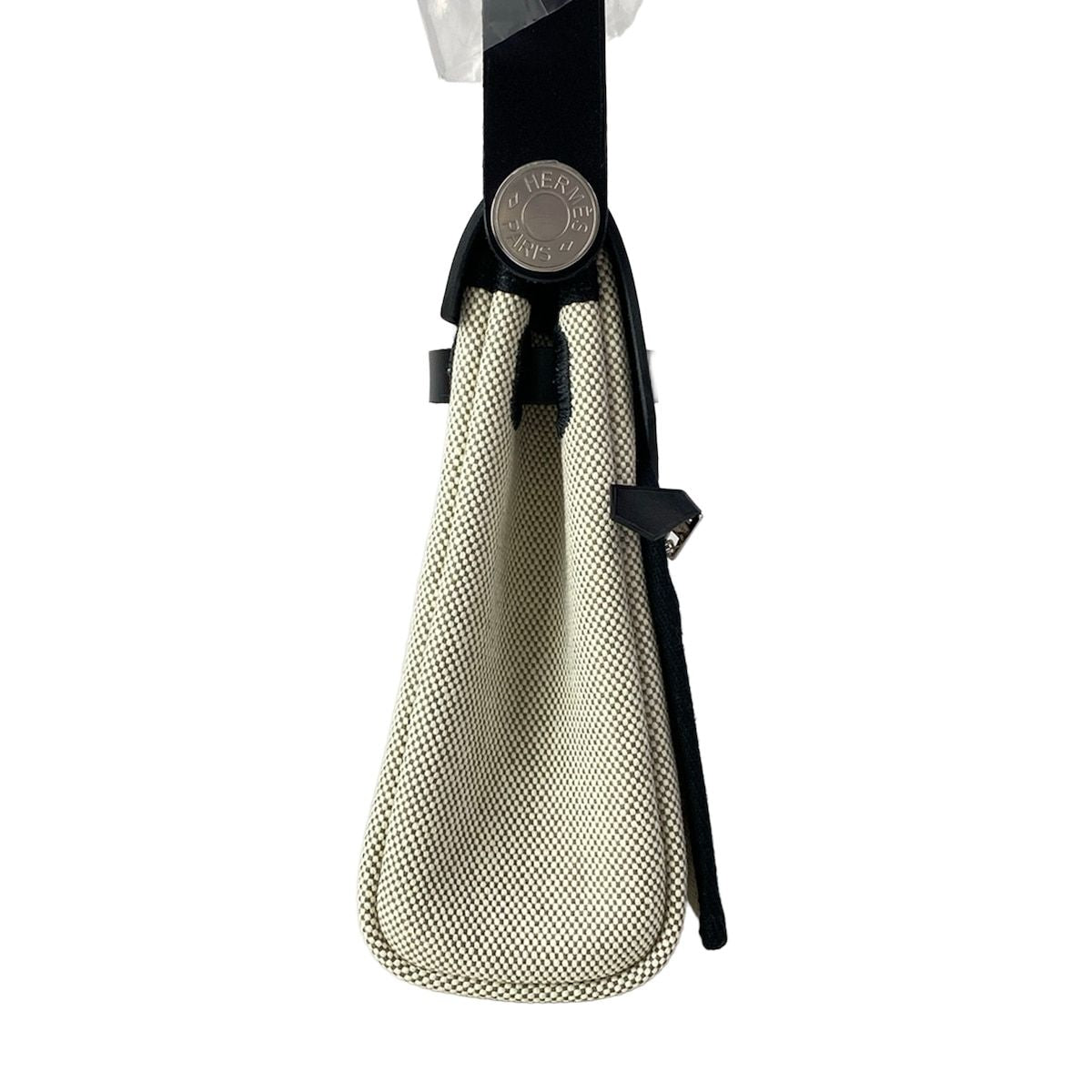 Hermes Shoulder Bag Herbag Zip Mini Ivory Black — view 4