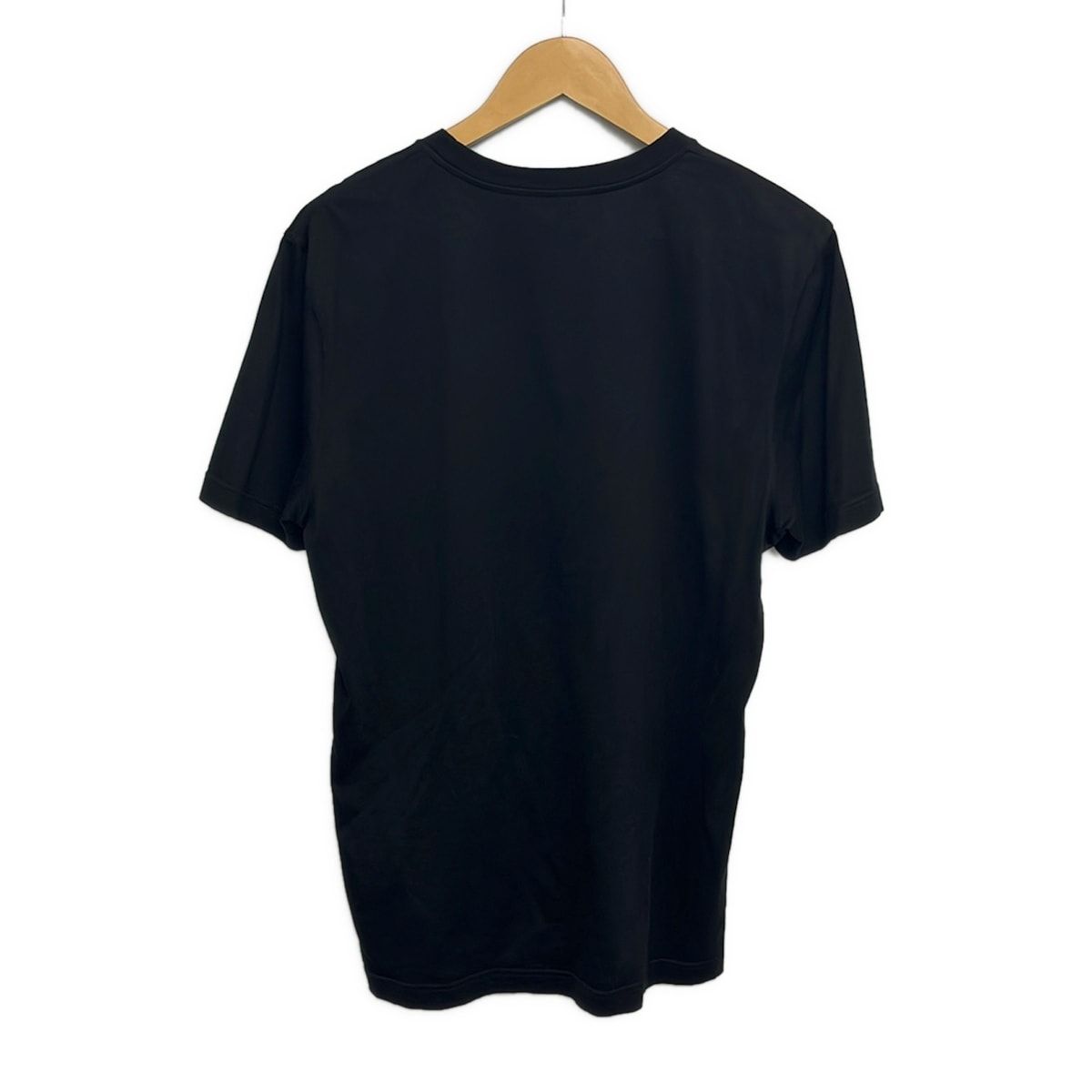 Louis Vuitton Short Sleeve T-Shirt M Navy Cru Neck Chest LV Point Embroidery — view 2