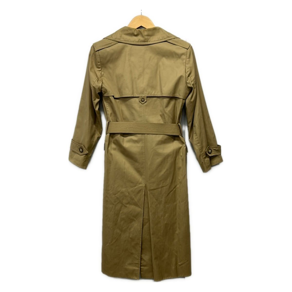 Saint Laurent Yves Trench Coat Beige Long Sleeve Spring Autumn — view 2