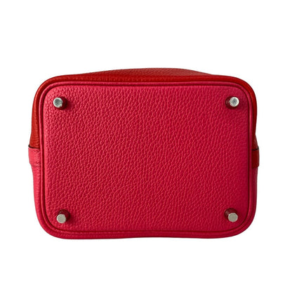 Hermes Handbag Picotin Lock Casaque de PM le Juc Rose Blue Zanzibar — view 5