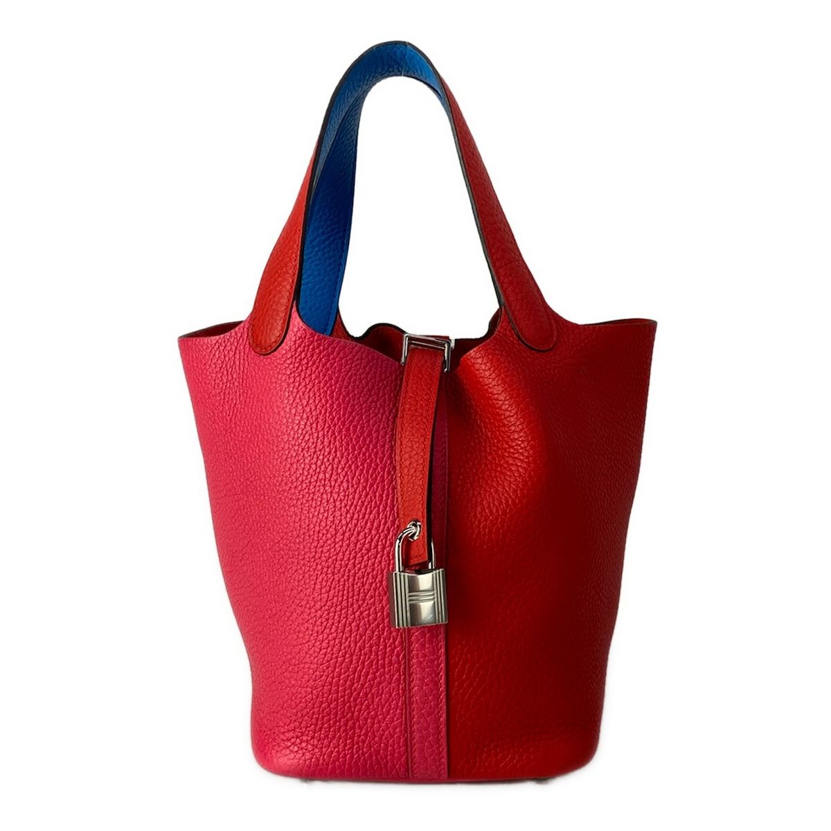 Hermes Handbag Picotin Lock Casaque de PM le Juc Rose Blue Zanzibar — view 2