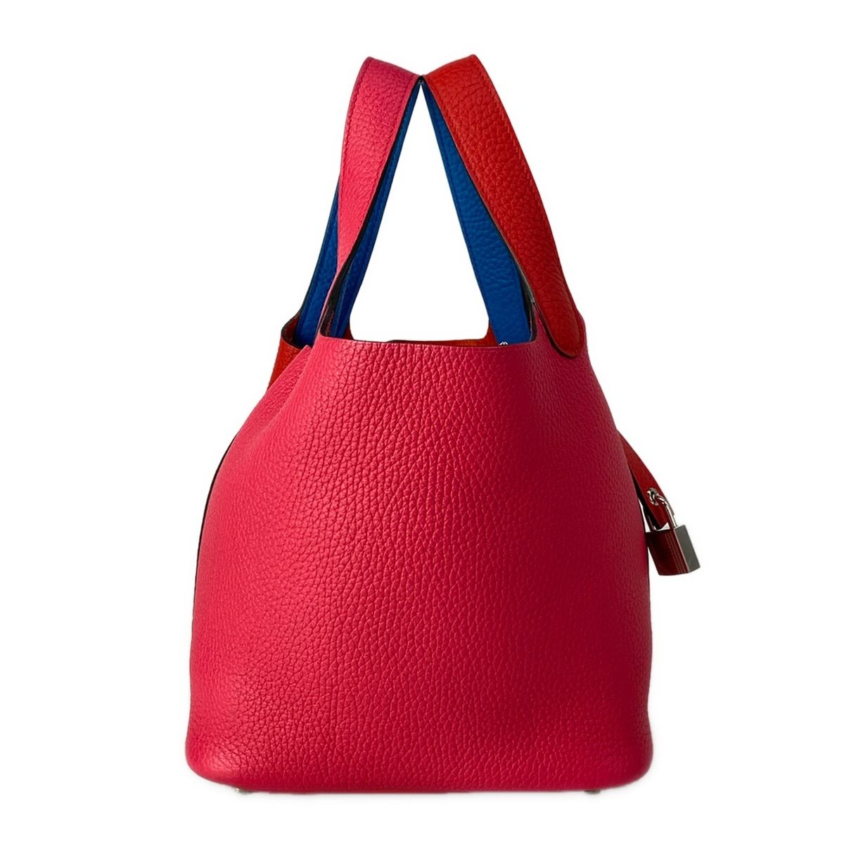 Hermes Handbag Picotin Lock Casaque de PM le Juc Rose Blue Zanzibar — view 3