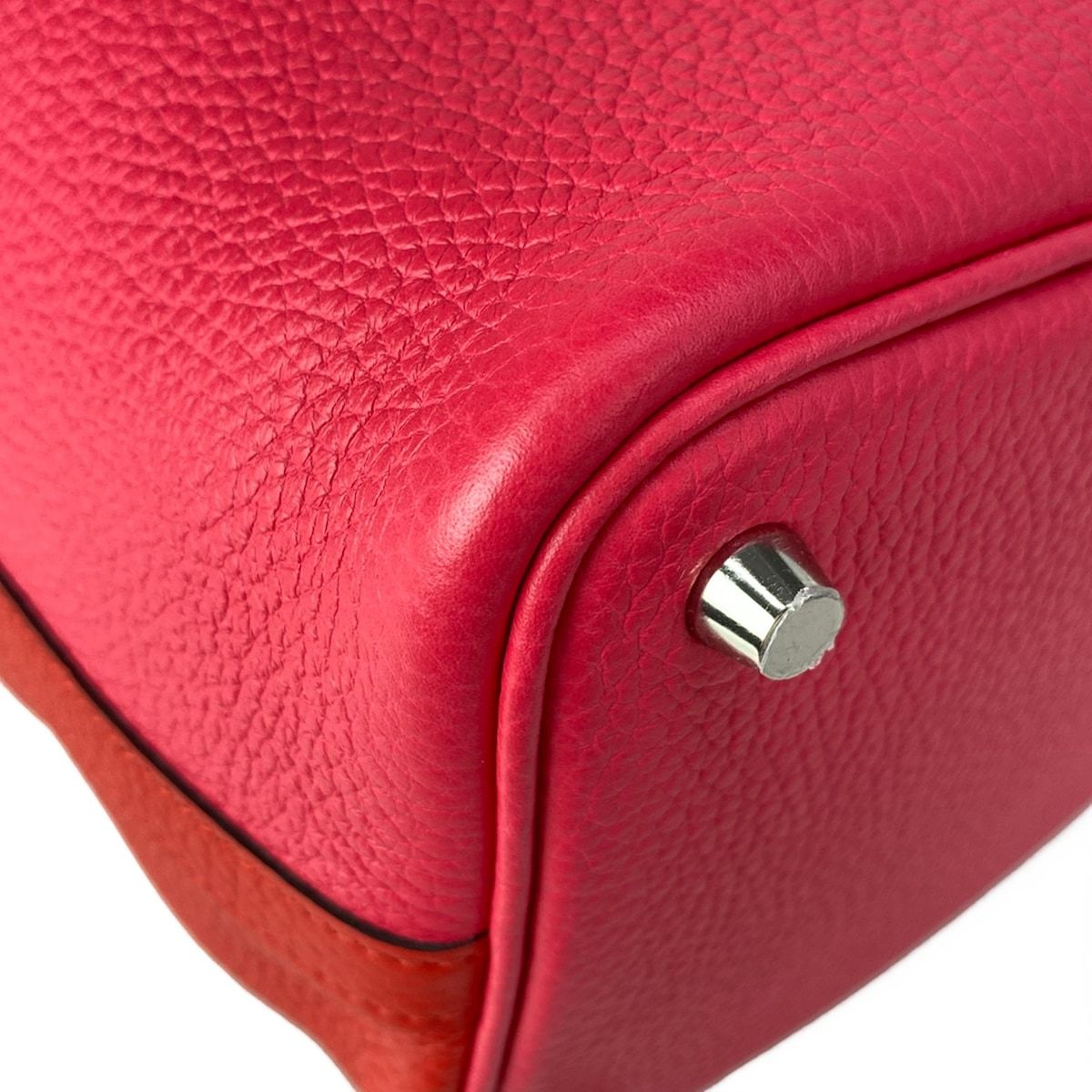 Hermes Handbag Picotin Lock Casaque de PM le Juc Rose Blue Zanzibar — view 8