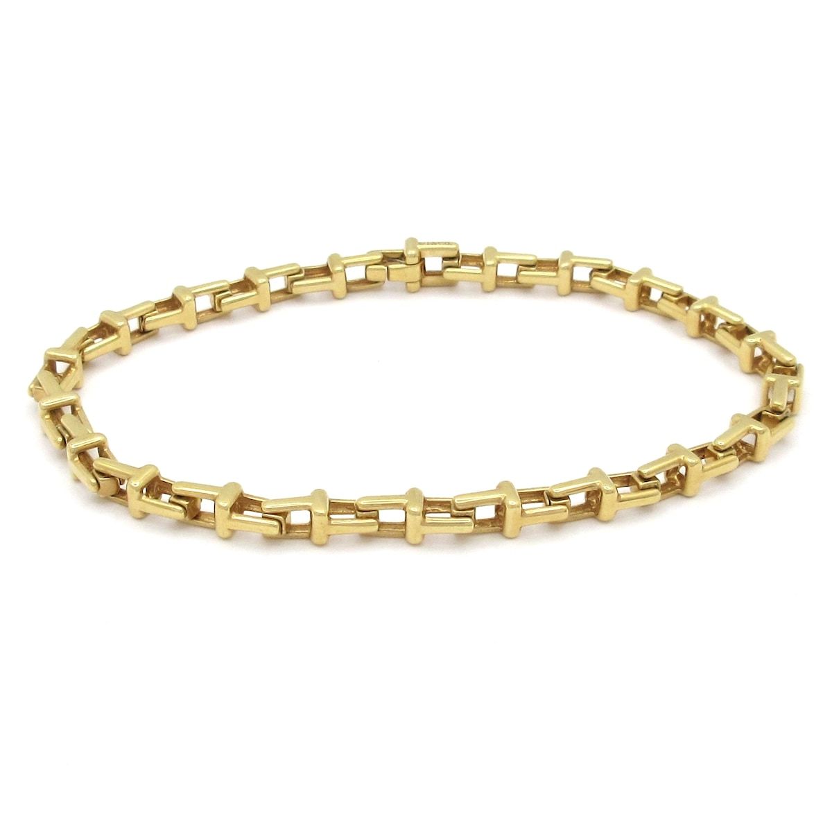 Tiffany & Co Bracelet T Narrow Chain 18k Yellow Gold