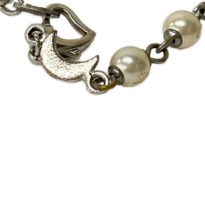 Chanel Bracelet Silver Ivory CC Logo — view 5