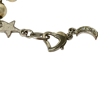 Chanel Bracelet Silver Ivory CC Logo — view 4