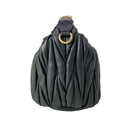 Miu Miu Matelasse Black Mini Bag Leather — view 2