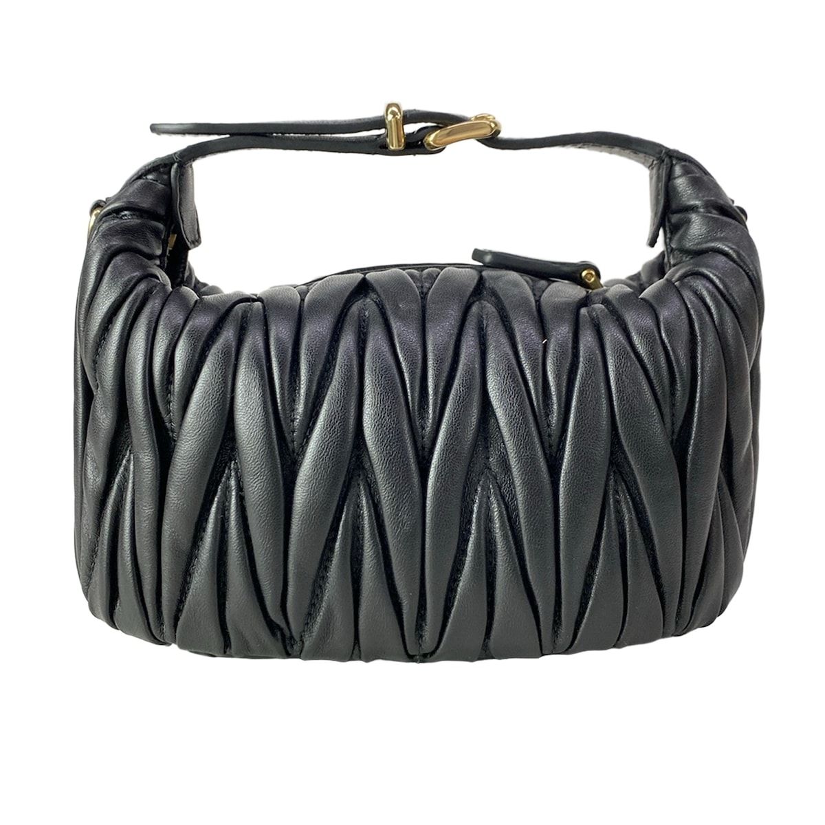 Miu Miu Matelasse Black Mini Bag Leather — view 3