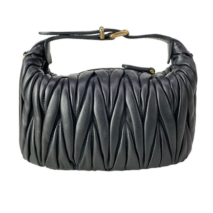 Miu Miu Matelasse Black Mini Bag Leather — view 3