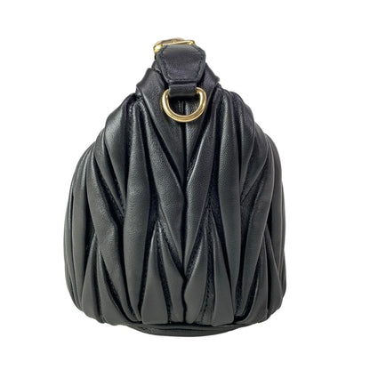 Miu Miu Matelasse Black Mini Bag Leather — view 4