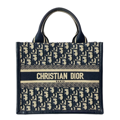 Dior Tote Book Small Dark Navy Beige