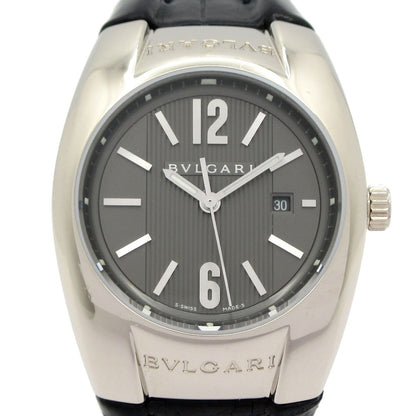 Bvlgari Watch Ergon Sukhumvit 18k White Gold Leather Gray