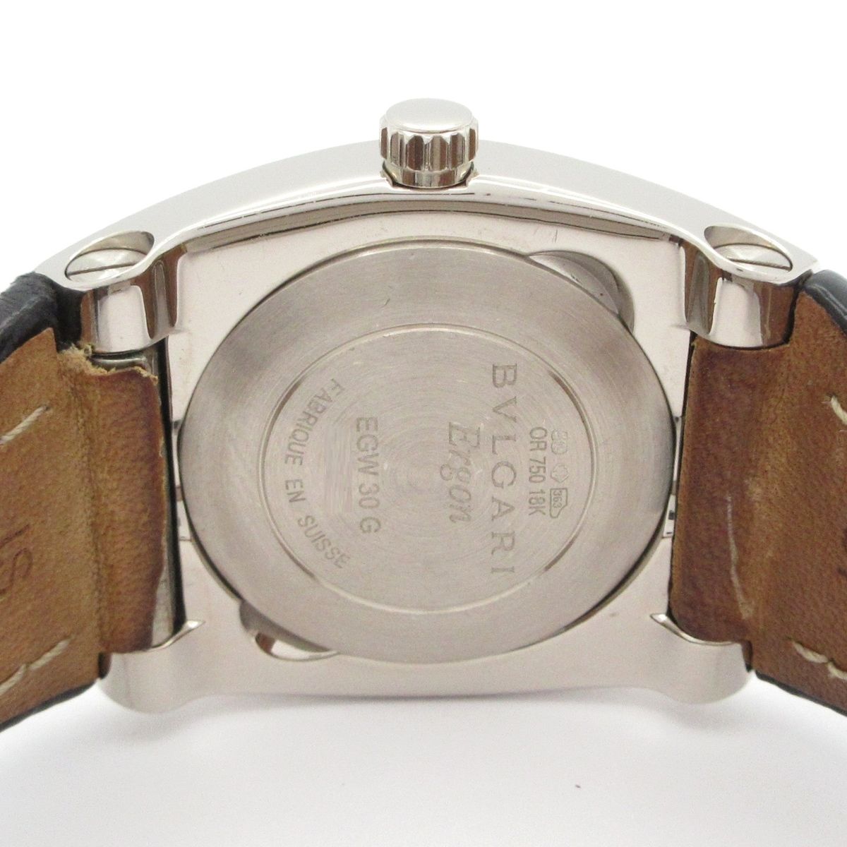 Bvlgari Watch Ergon Sukhumvit 18k White Gold Leather Gray — view 3