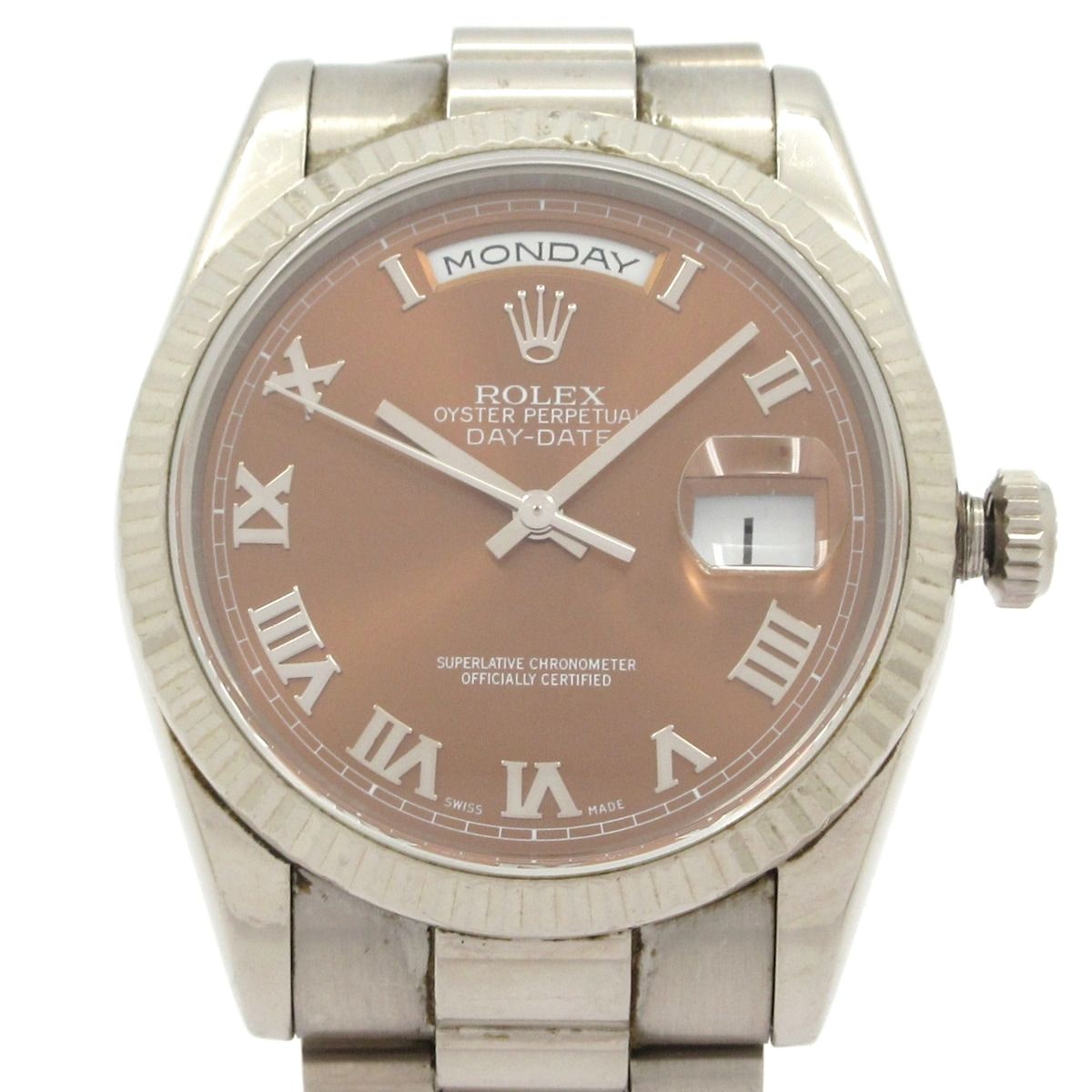 Rolex Watch Day Date White Gold WG 22 Frames Required OH Blanc's Havana