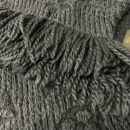 Louis Vuitton Scarf Echarpe Logo Mania Anthracite Wool Silk — view 5