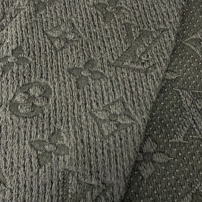 Louis Vuitton Scarf Echarpe Logo Mania Anthracite Wool Silk — view 3