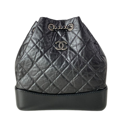Chanel Backpack Gabriel de Black Drawstring Chain Shoulder 4 Colors Silver Gold