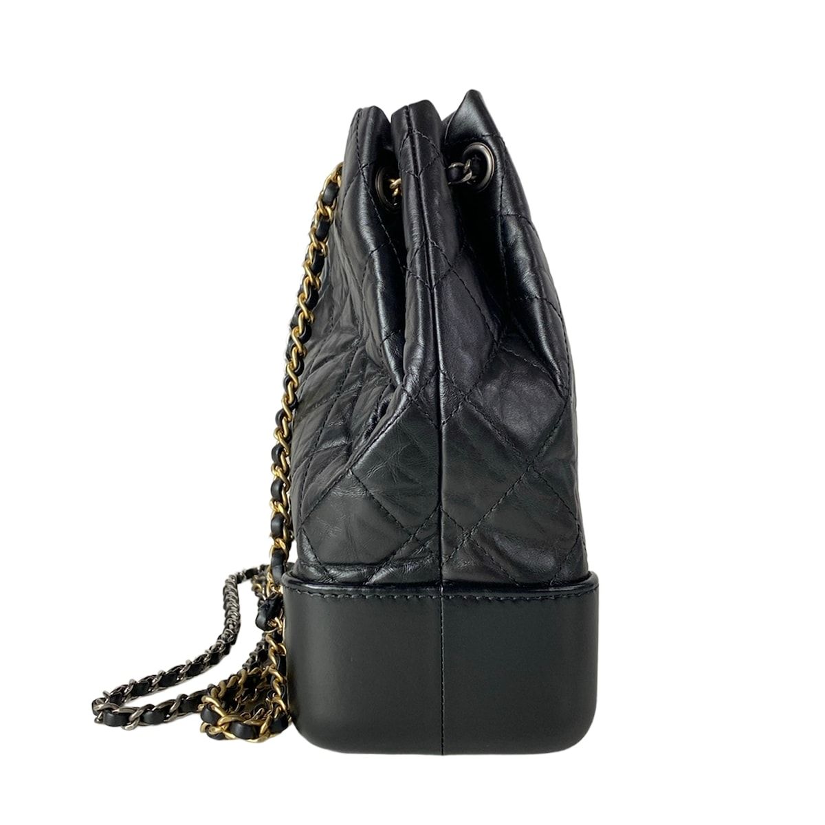 Chanel Backpack Gabriel de Black Drawstring Chain Shoulder 4 Colors Silver Gold — view 2