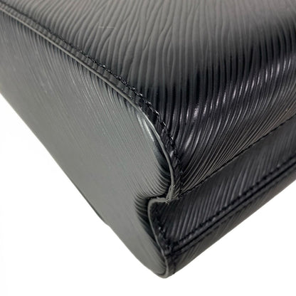 Louis Vuitton Handbag Twist MM Noir Leather Cowhide — view 8