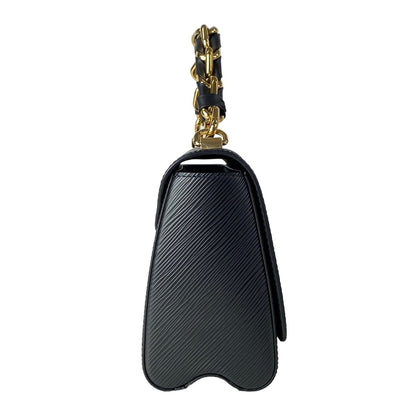 Louis Vuitton Handbag Twist MM Noir Leather Cowhide — view 2
