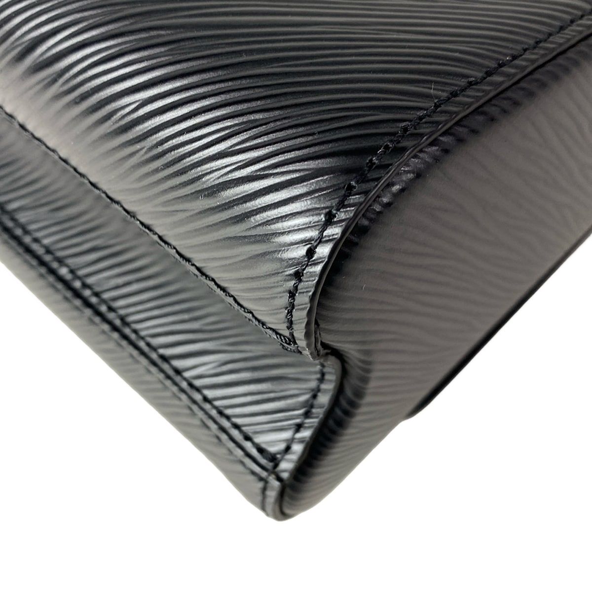 Louis Vuitton Handbag Twist MM Noir Leather Cowhide — view 9
