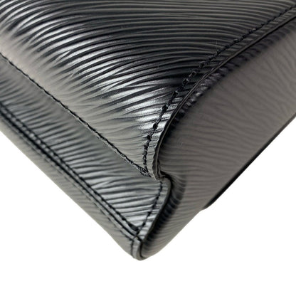 Louis Vuitton Handbag Twist MM Noir Leather Cowhide — view 9