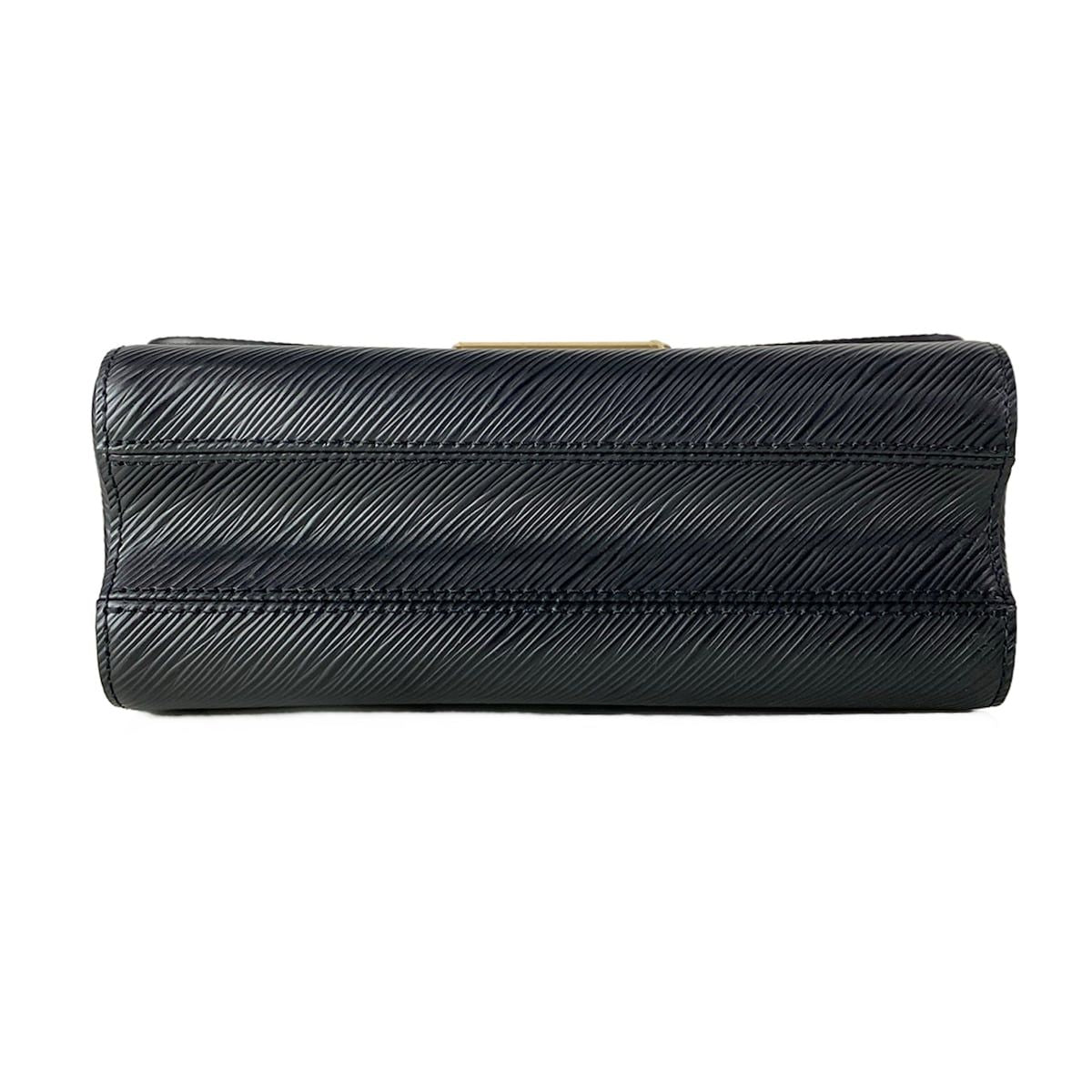 Louis Vuitton Handbag Twist MM Noir Leather Cowhide — view 5