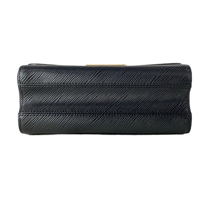 Louis Vuitton Handbag Twist MM Noir Leather Cowhide — view 5