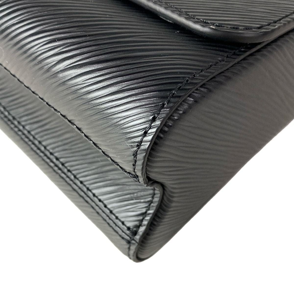 Louis Vuitton Handbag Twist MM Noir Leather Cowhide — view 7