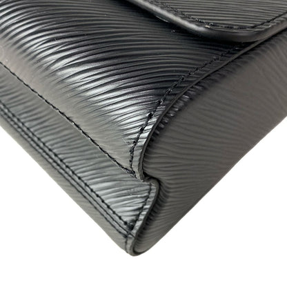 Louis Vuitton Handbag Twist MM Noir Leather Cowhide — view 7