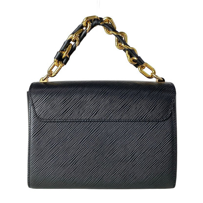 Louis Vuitton Handbag Twist MM Noir Leather Cowhide — view 3
