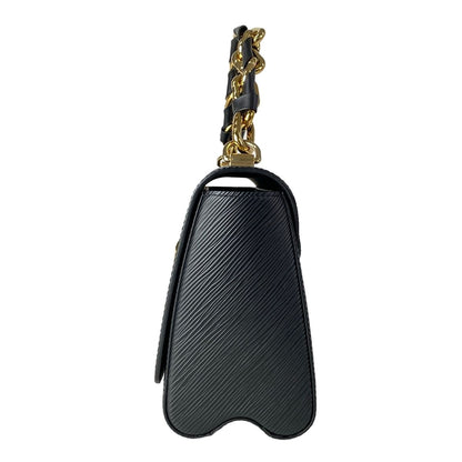 Louis Vuitton Handbag Twist MM Noir Leather Cowhide — view 4