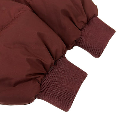 Hermes Down Jacket 38 M Bordeaux Long Sleeve Zip Up Series Button Winter — view 7