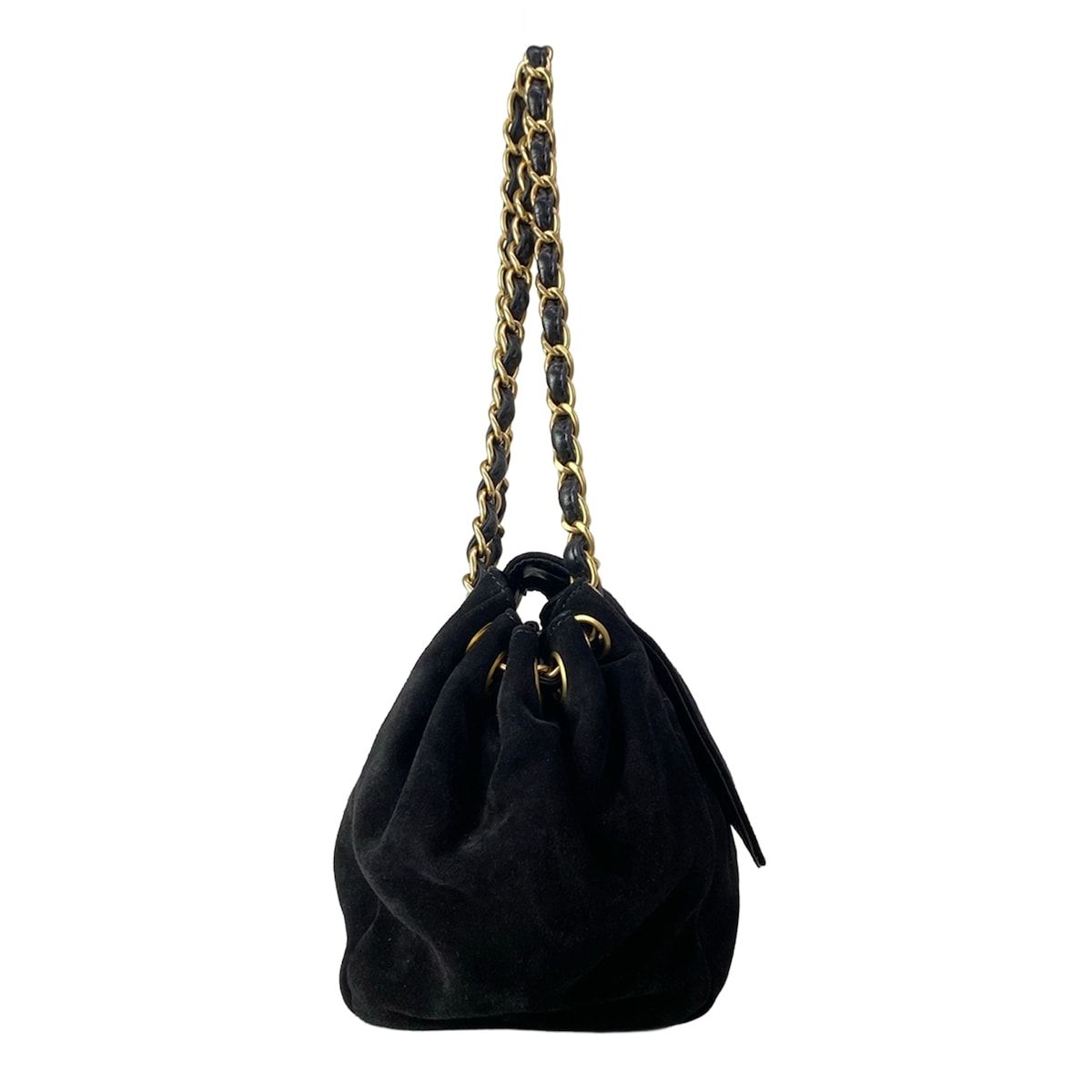 Chanel Shoulder Bag Black CC Logo Matt Togo Chain Flap — view 2