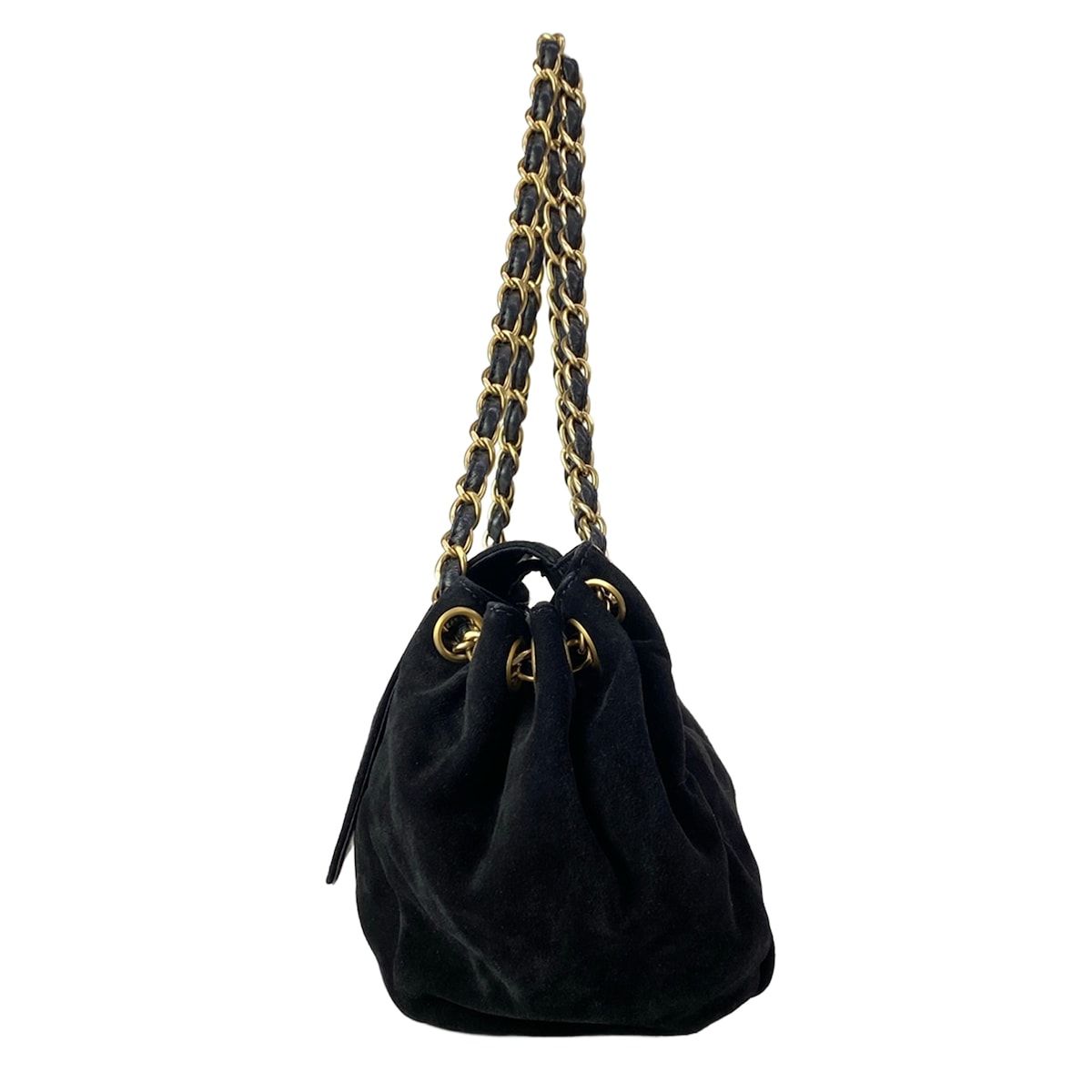 Chanel Shoulder Bag Black CC Logo Matt Togo Chain Flap — view 4