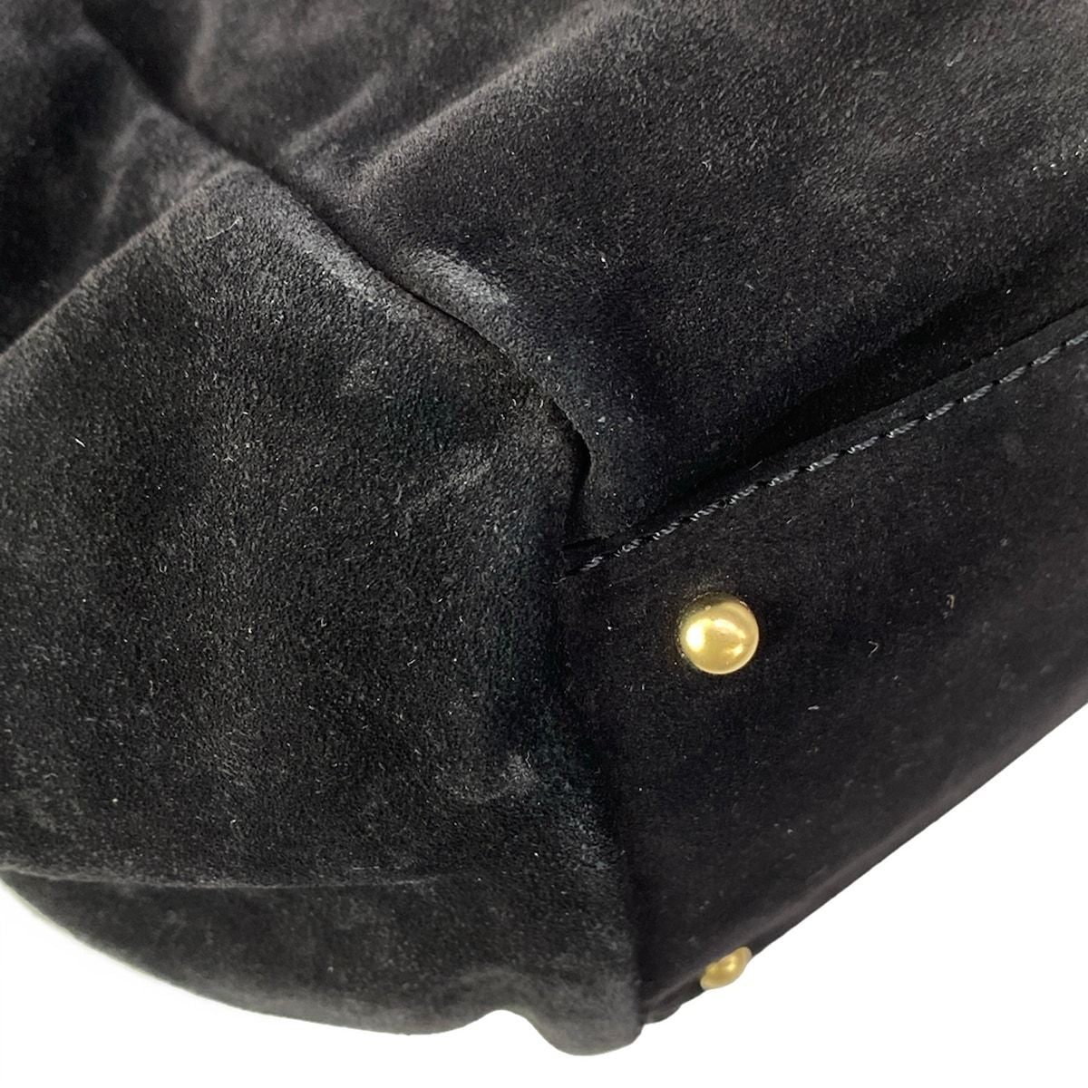 Chanel Shoulder Bag Black CC Logo Matt Togo Chain Flap — view 8