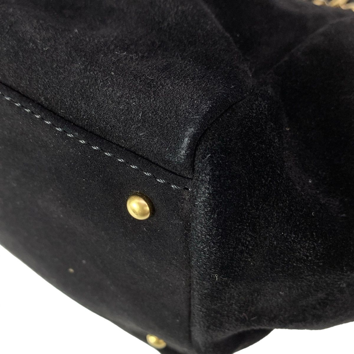 Chanel Shoulder Bag Black CC Logo Matt Togo Chain Flap — view 9