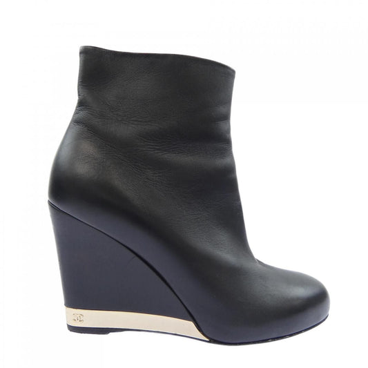 Chanel Short Boots Black