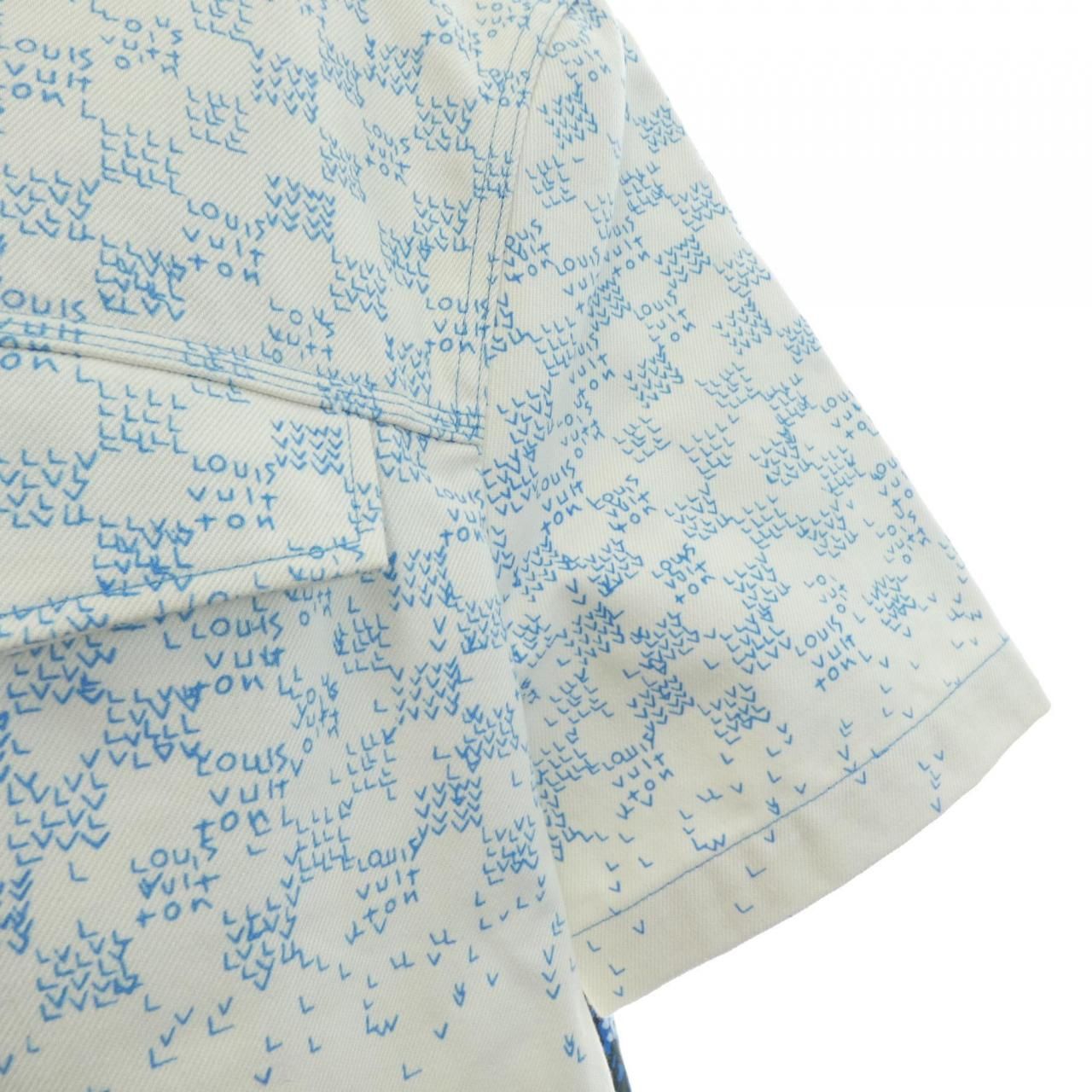 Louis Vuitton Landscape Sleeve Denim Shirt — view 6