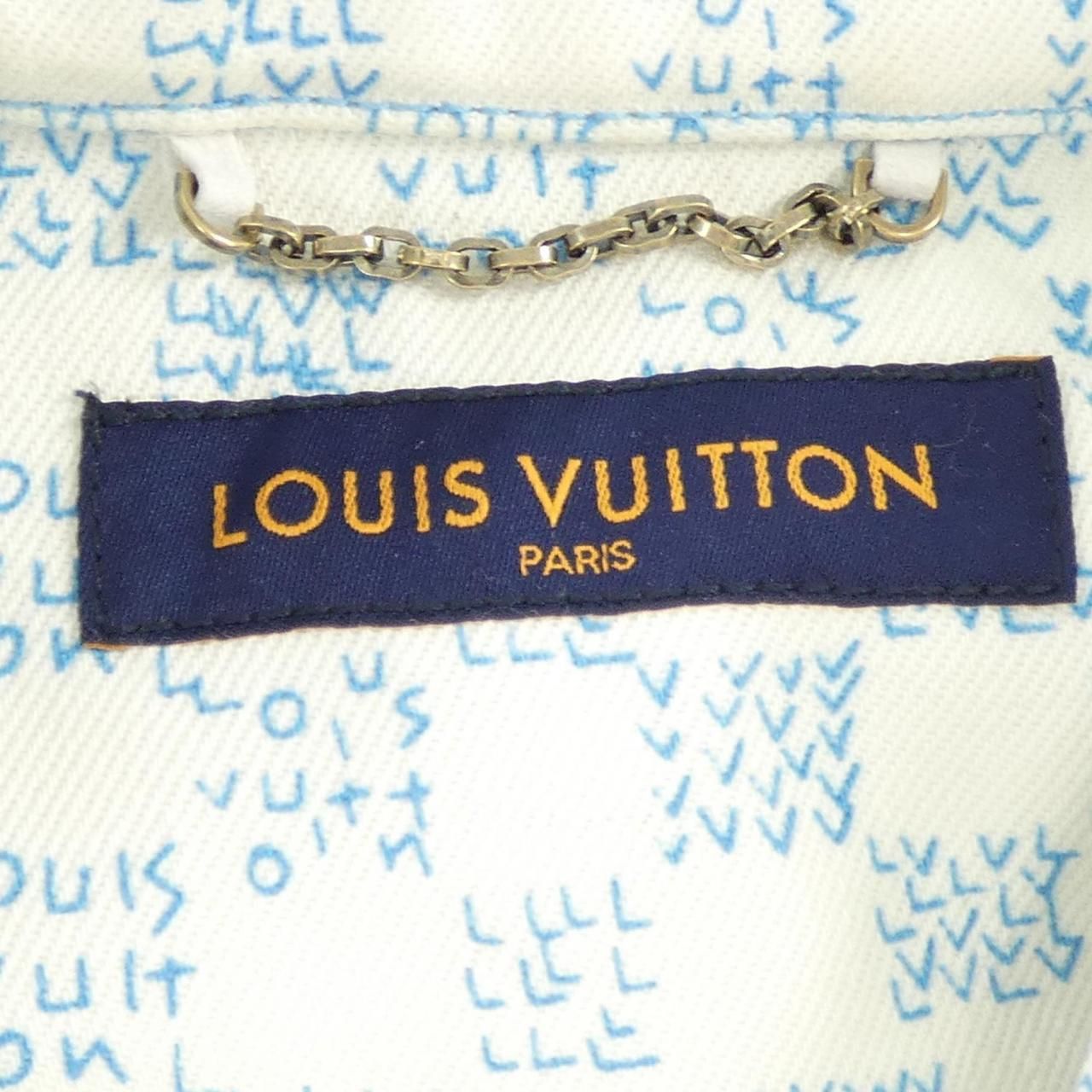 Louis Vuitton Landscape Sleeve Denim Shirt — view 4