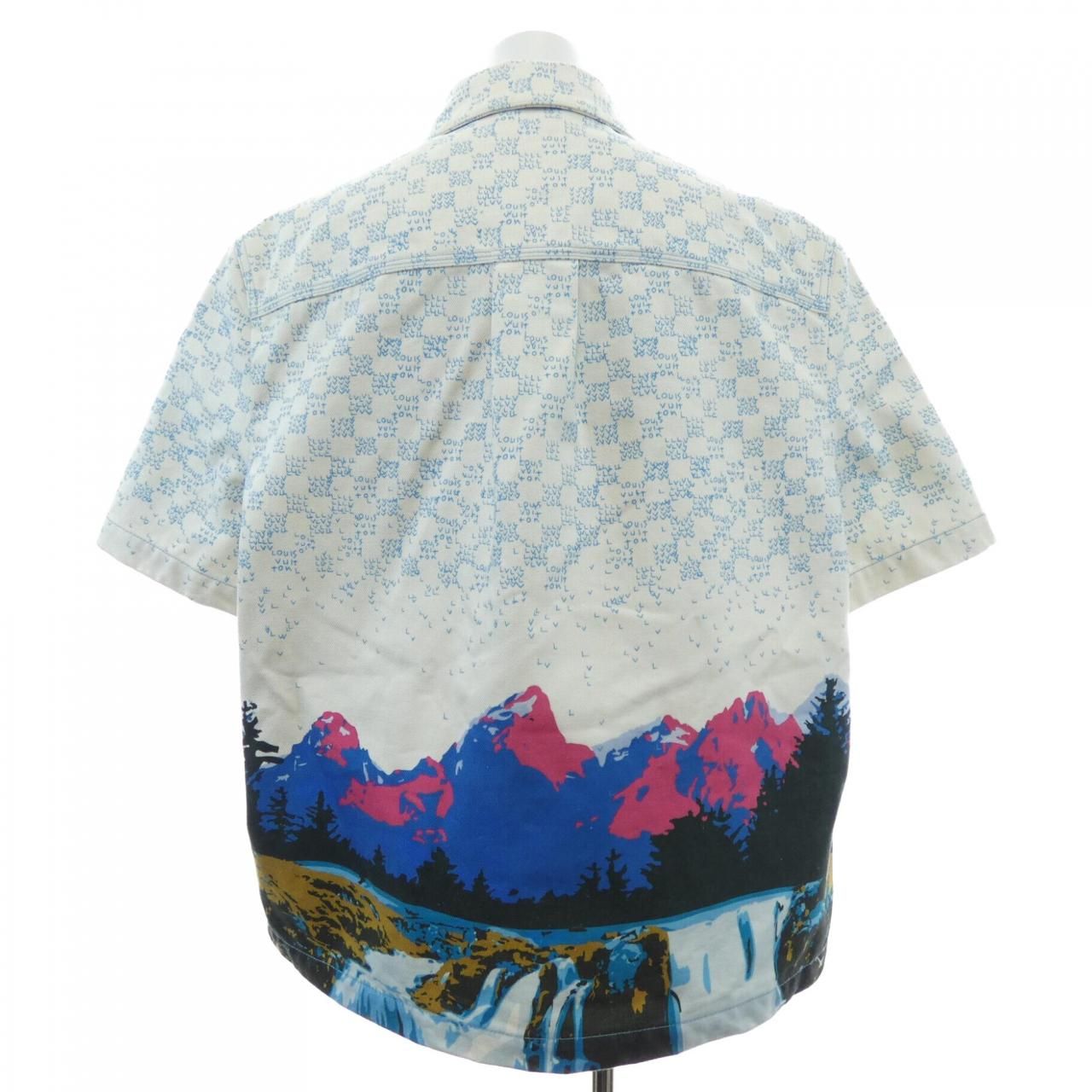 Louis Vuitton Landscape Sleeve Denim Shirt — view 2