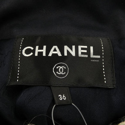Chanel Collarless Jacket Navy — view 5
