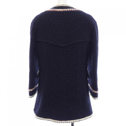 Chanel Collarless Jacket Navy — view 2