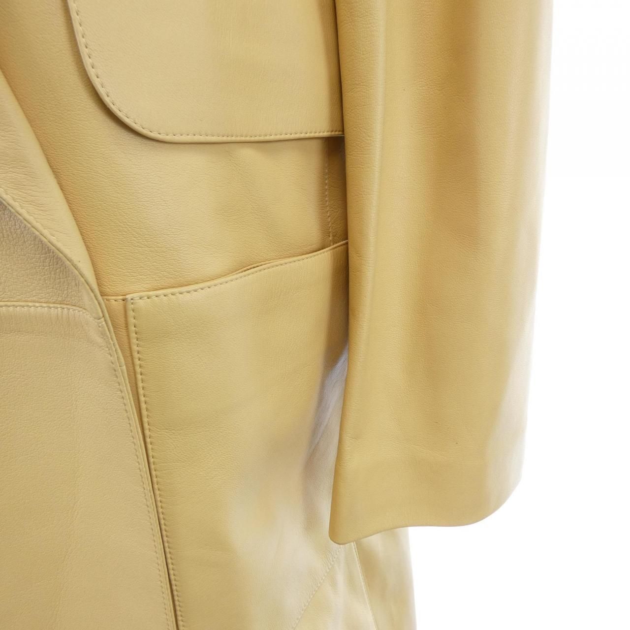 Chanel Vintage 06c Leather Coat — view 6