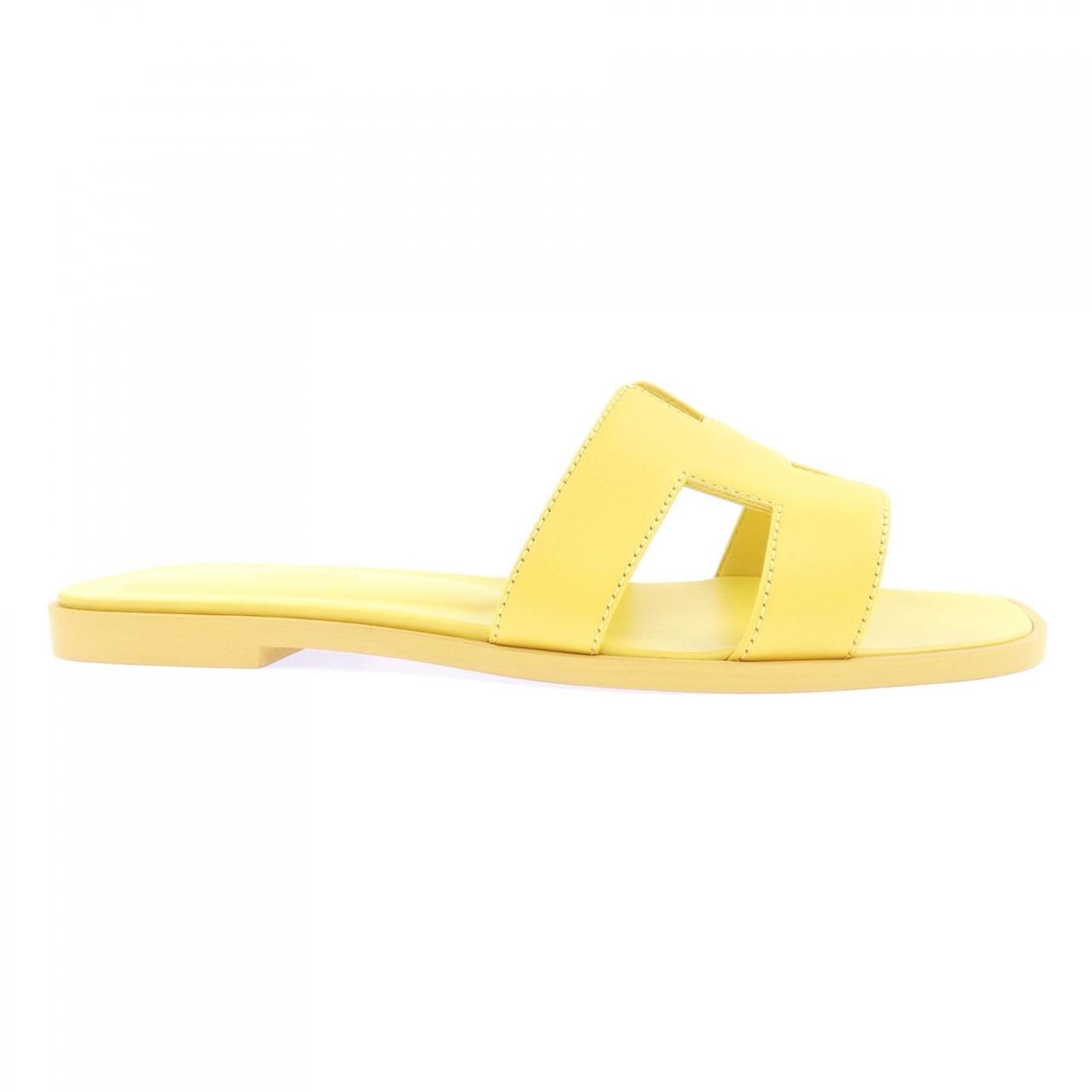 Hermes Oran Sandals Yellow