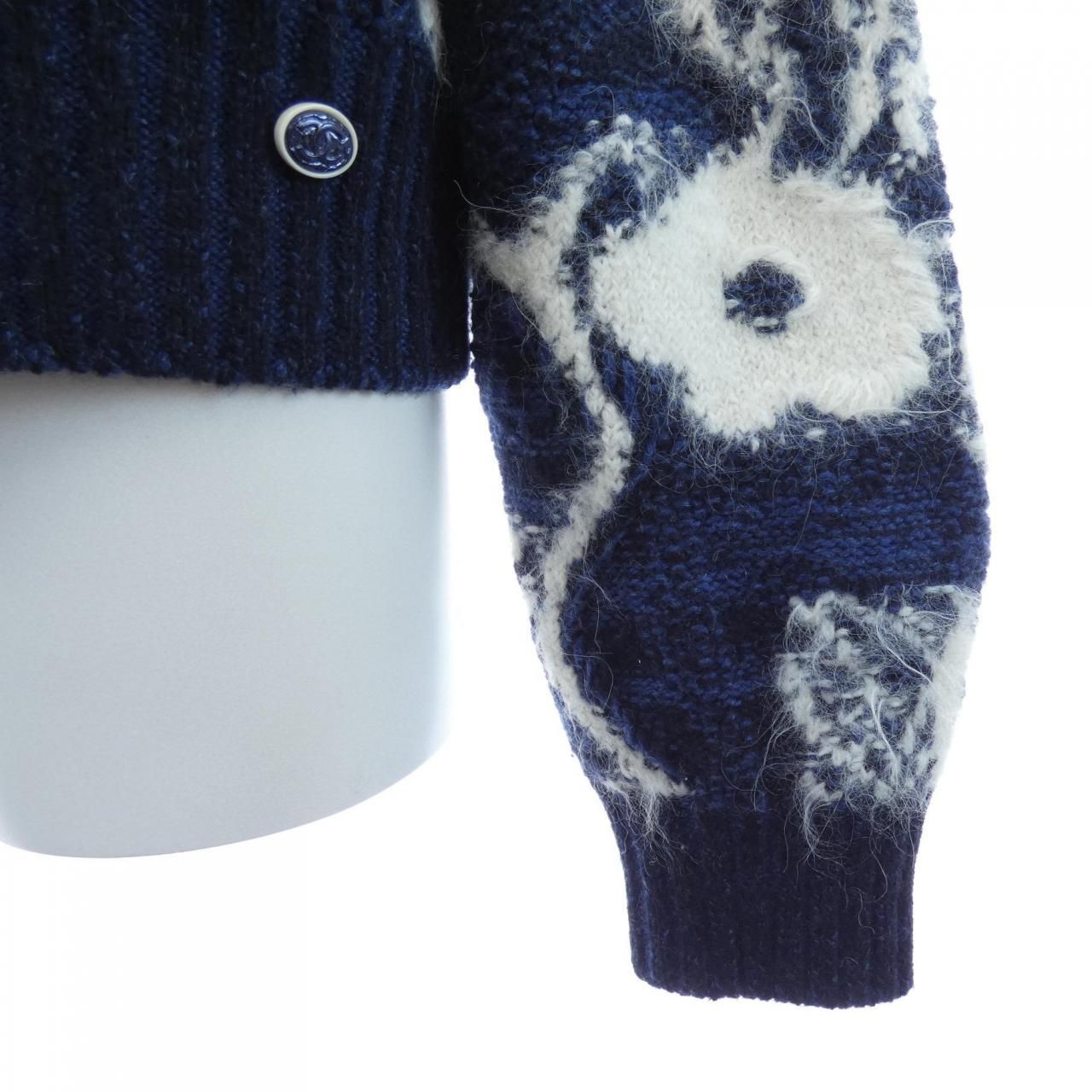 Chanel Knit Sweater Navy — view 7