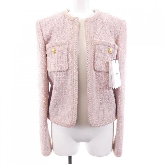 Celine Collarless Jacket Pink