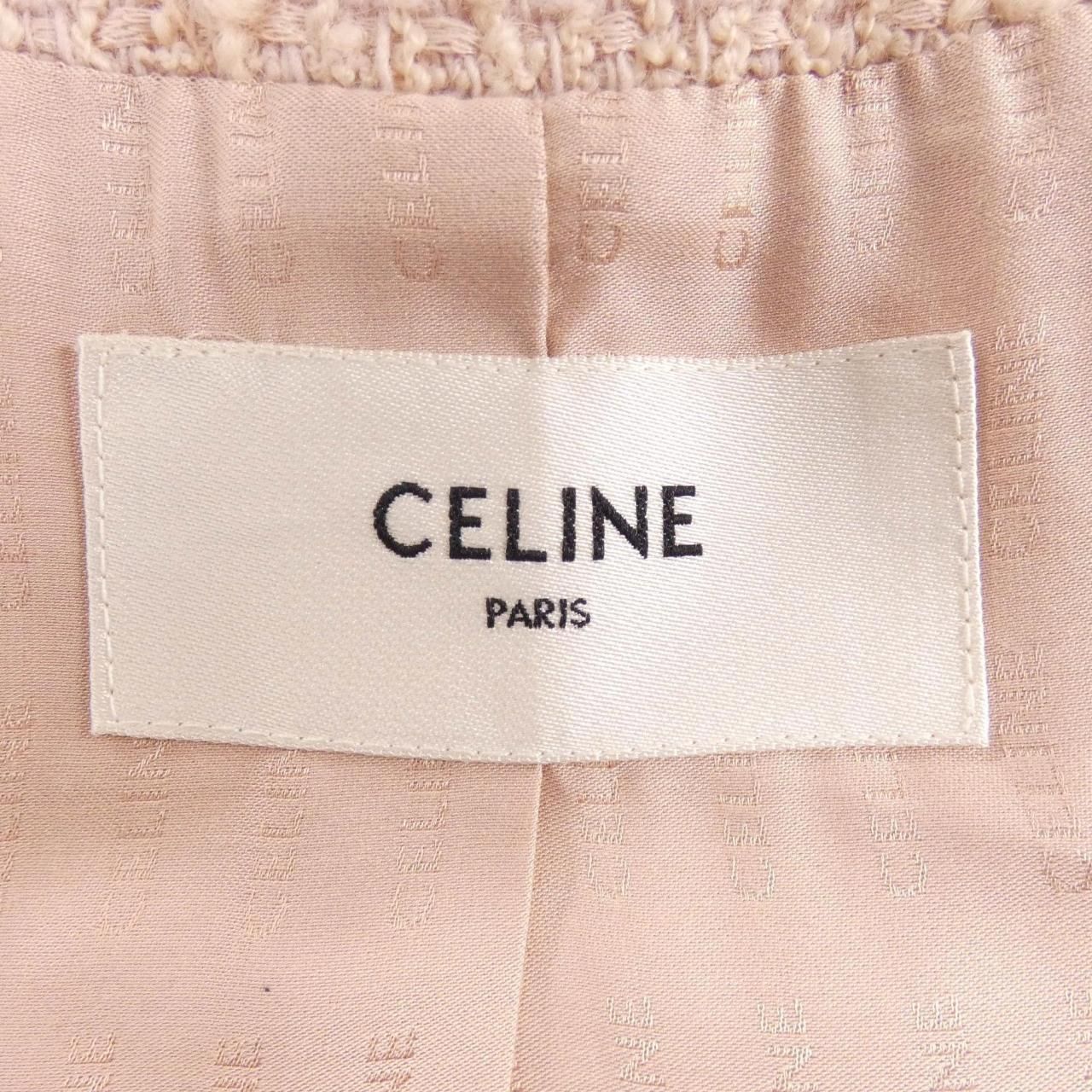 Celine Collarless Jacket Pink — view 4